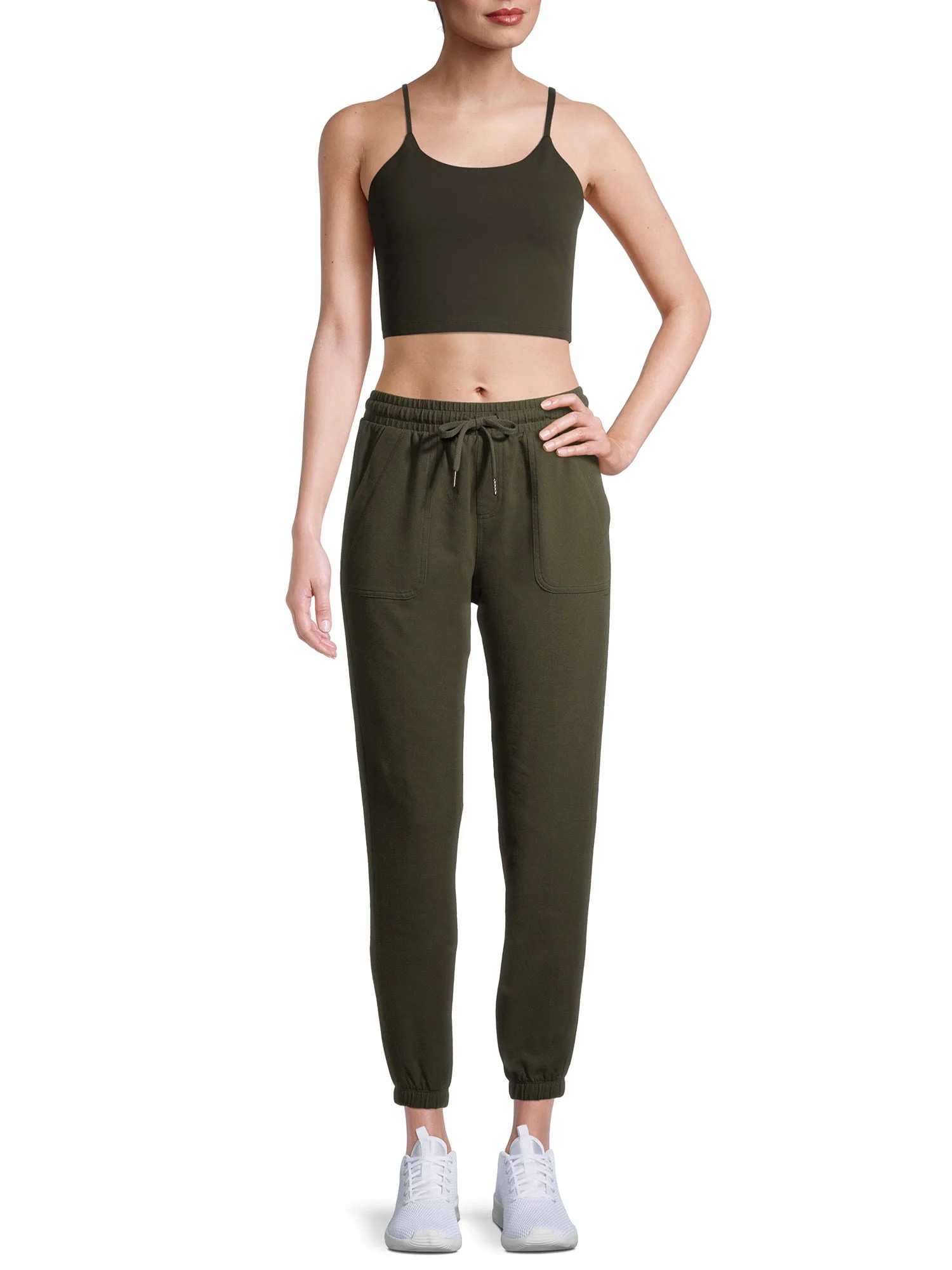 Avia Low Impact Sports Crop with Shelf Bra and Removable Pads | Walmart (US)