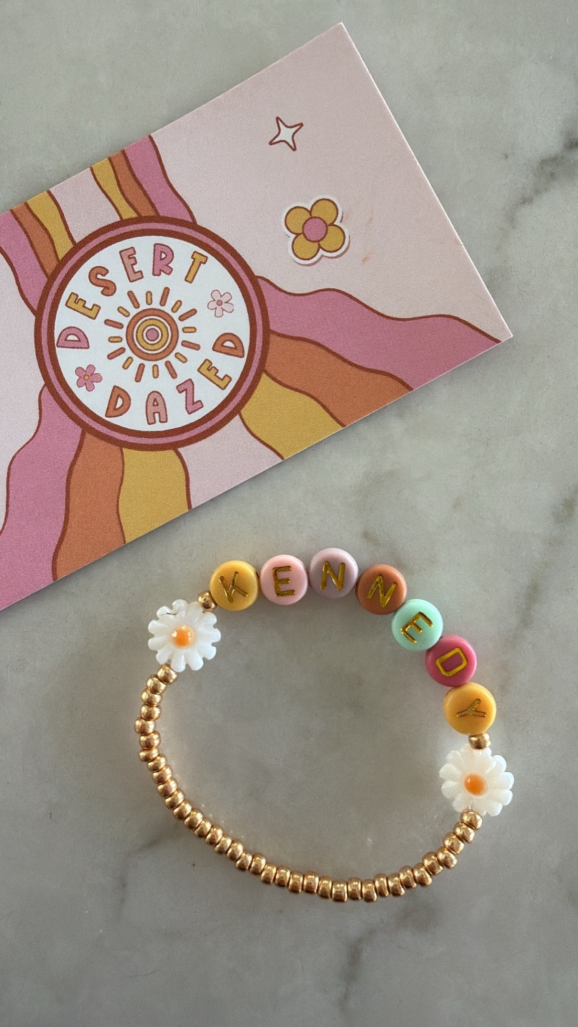 Personalized toddler girl bracelet 🌼 ordered this name bracelet for my almost 2 year old daughter for her Easter basket 🐰 