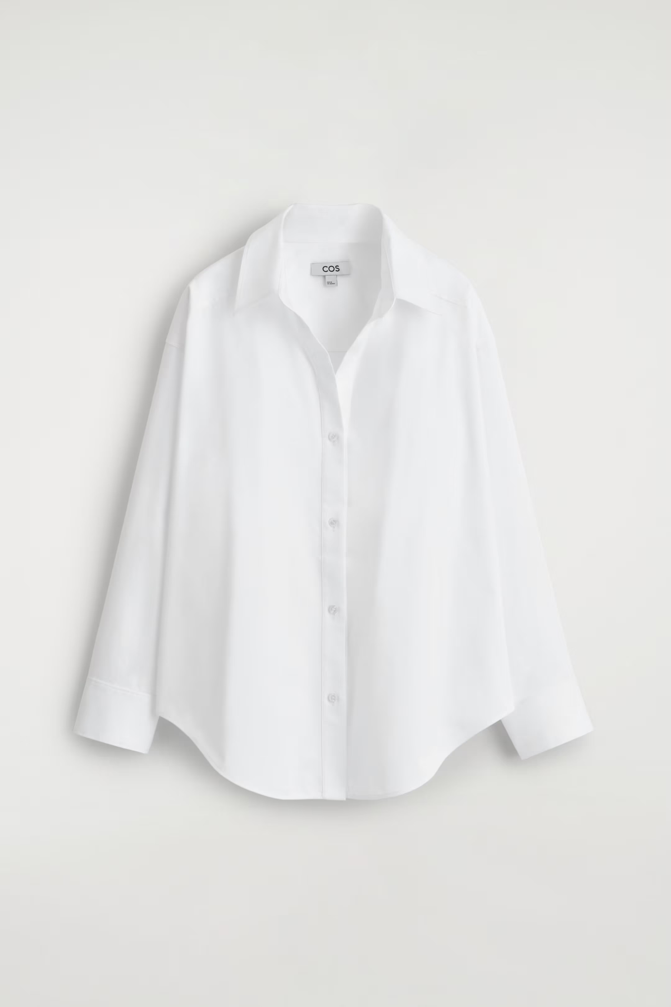 OPEN-COLLAR COTTON SHIRT - WHITE | COS GB | COS UK