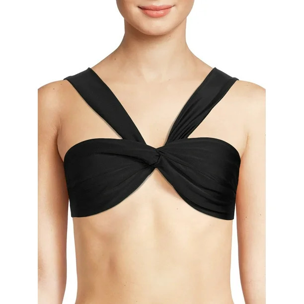 Time and Tru Women’s and Women's Plus Asymmetrical Swim Top - Walmart.com | Walmart (US)