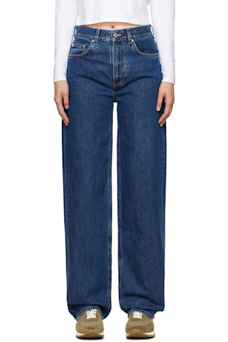 Loulou Studio - Navy Samur Jeans | SSENSE