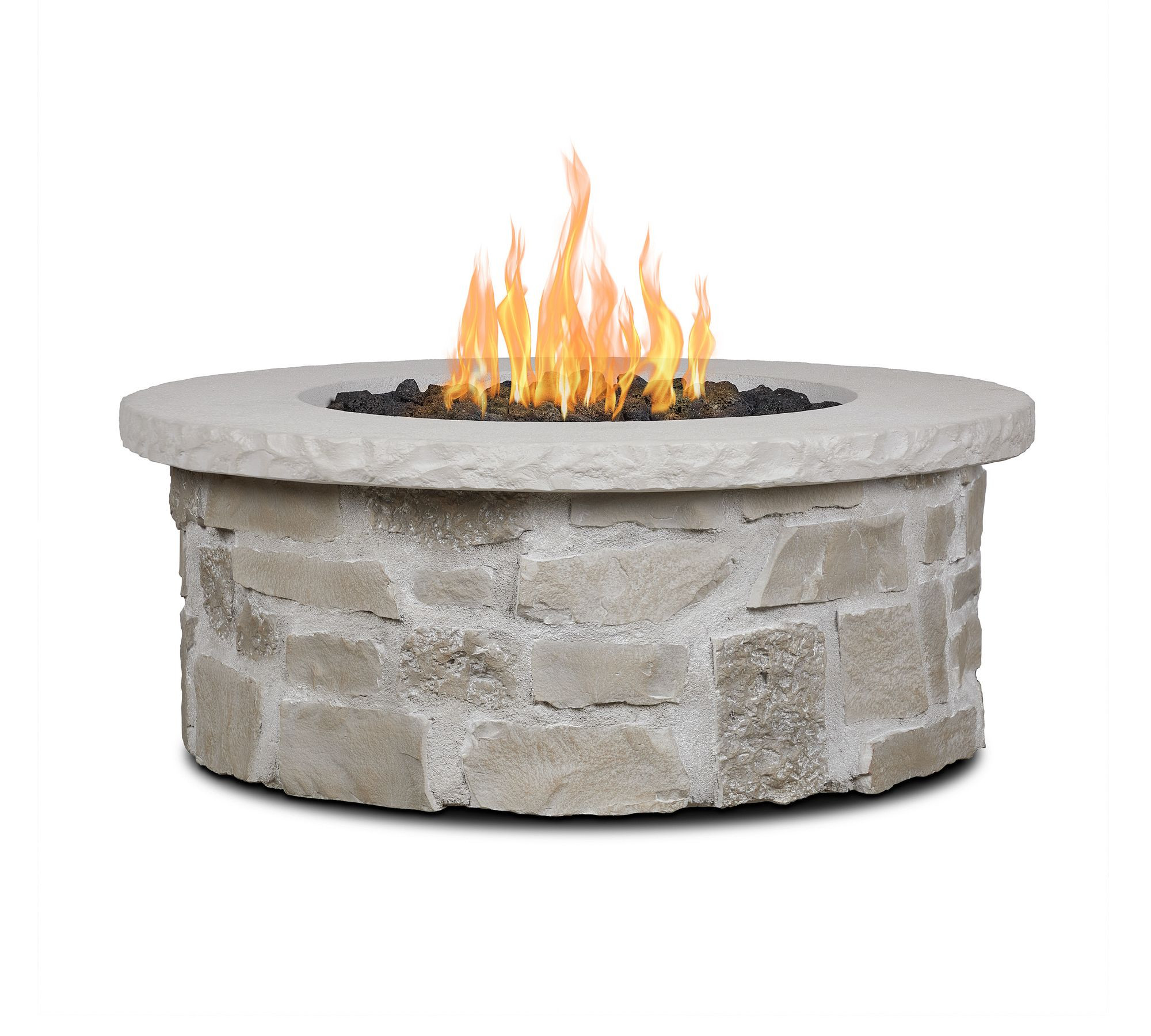 Jaren Round Stone Propane Fire Pit Table (40") | Pottery Barn (US)