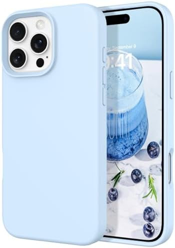 DOMAVER Case for iPhone 16 Pro 6.3'' Case Smooth Liquid Silicone Soft Gel Rubber Microfiber Linin... | Amazon (US)