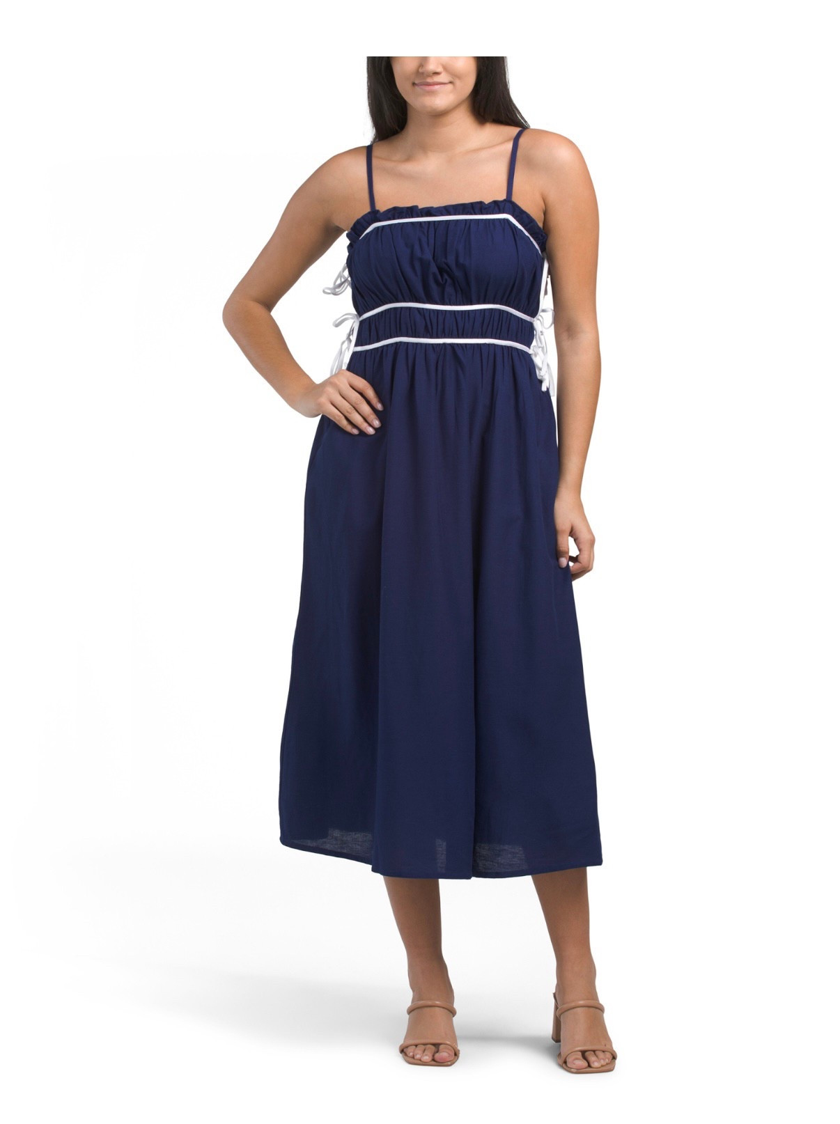 Navy blue midi dress with spaghetti straps, affordable Spring and Summer dressess

#LTKFindsUnder50 #LTKSpringSale #LTKStyleTip