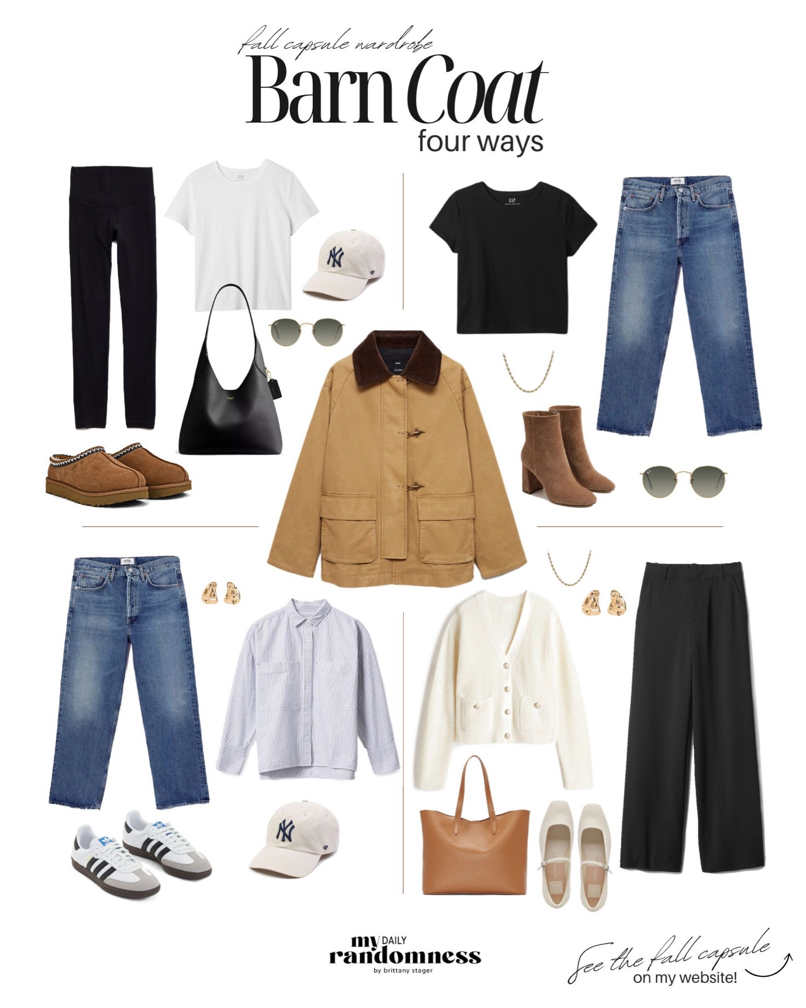 If you’re looking for a rugged and outdoorsy coat this fall, a barn coat is a great choice. It’s warm, durable, and perfect for those chilly fall days spent apple-picking or hiking. I recently got a quilted barn coat in a beautiful olive green, and it’s quickly become my go-to for weekend adventures.

Head to my blog to see my full simple and affordable fall capsule wardrobe!


#LTKSeasonal #LTKFindsUnder100 #LTKStyleTip