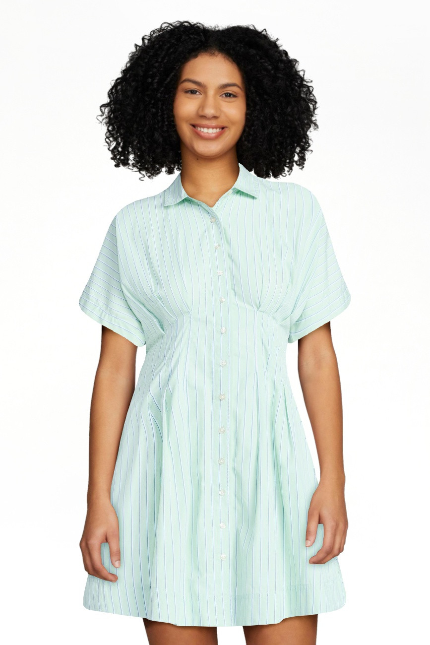 Free Assembly Women's Short Sleeve Corset Mini Dress, Sizes XS-XXL | Walmart (US)