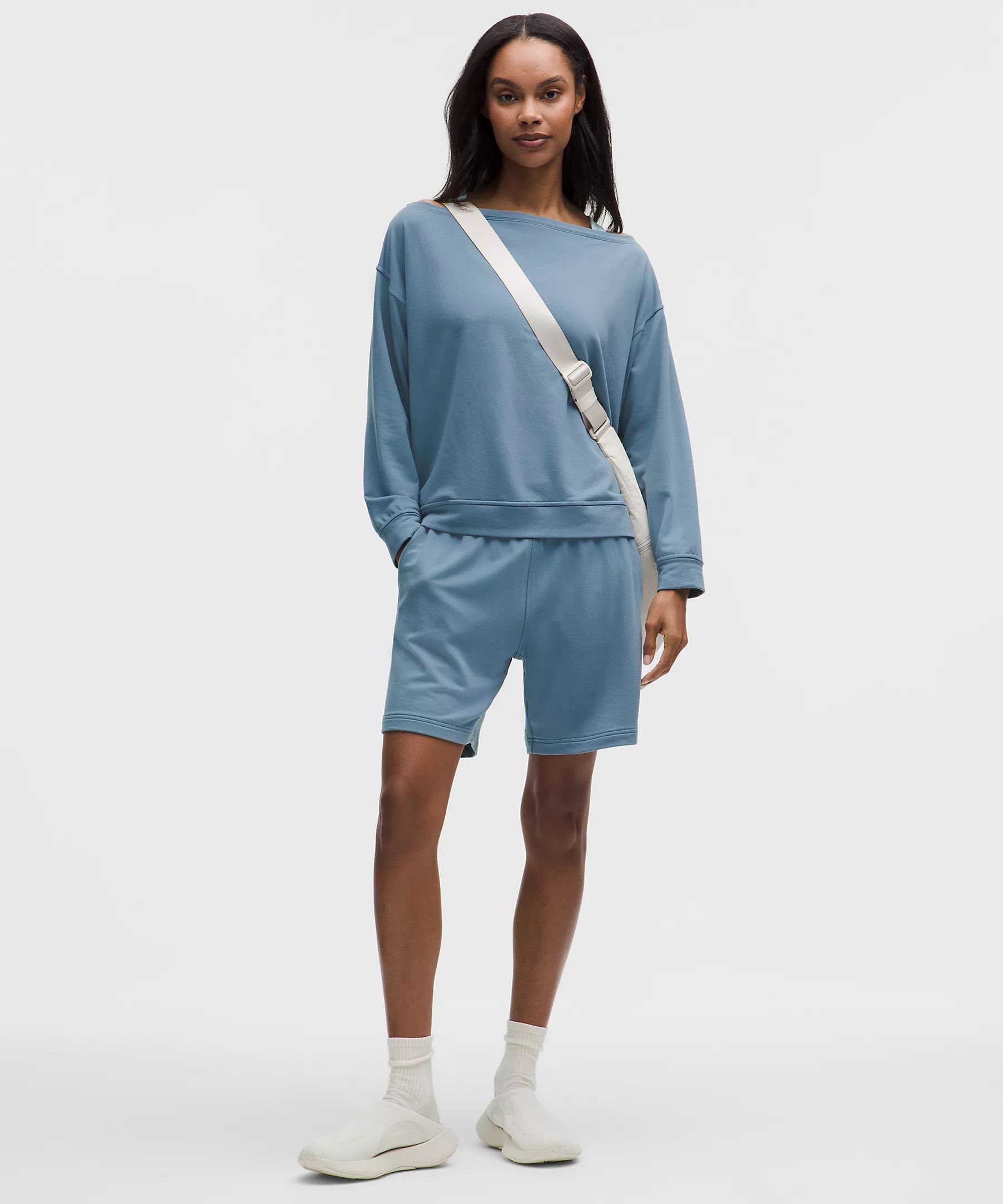 BeCalm Oversized Boatneck Long-Sleeve Shirt | Lululemon (US)