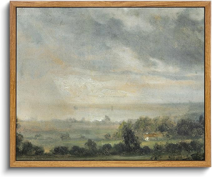 InSimSea Framed Canvas Print Wall Art Decor, High Cloudy Sky Landscape Canvas Art Wall Decor, Ret... | Amazon (US)