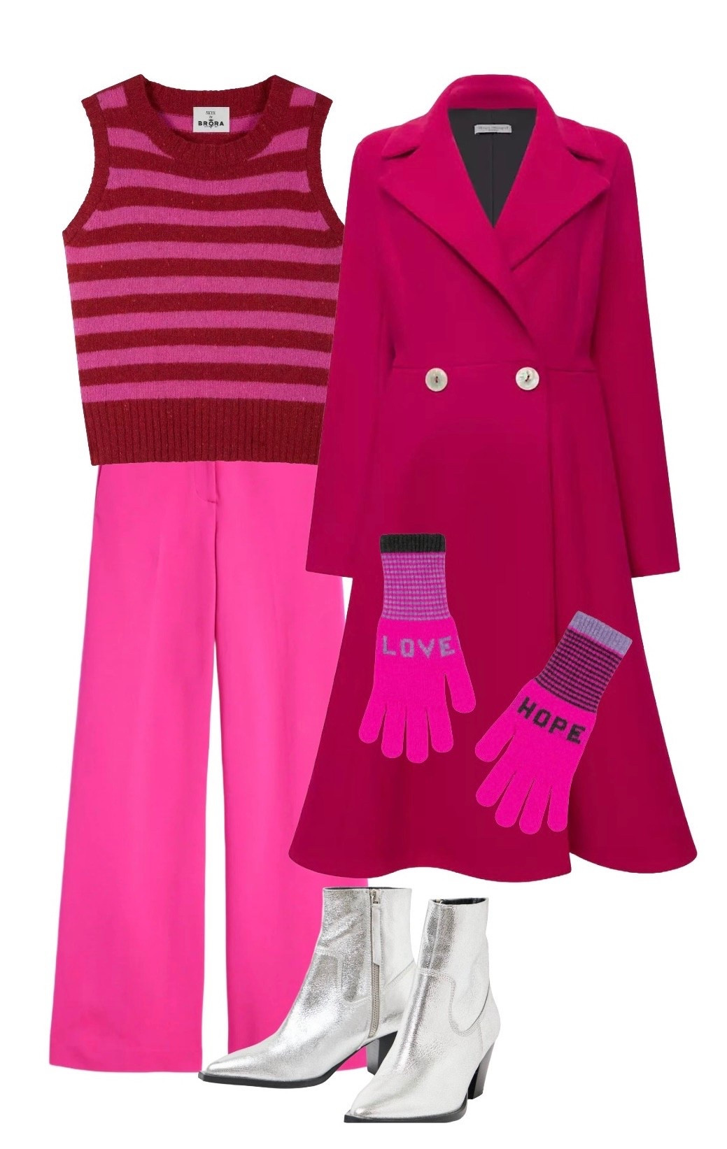 Raspberry Ripple, Wes Anderson Style! Redefining Winter as THE most colourful season of all💘

Stripe Wool Tank - Brora

Princess Coat - James Lakeland from John Lewis

Pink Ponte Trousers - Boden

Hope Love Pink Wool Gloves - POM London

Silver Cowboy Ankle Boots - Dune London

#LTKeurope #LTKwinter #LTKuk