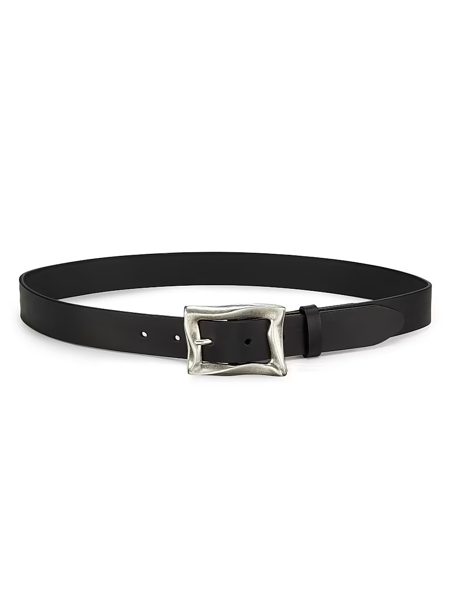 Women's Waverly Leather Belt - Black - Size XS | Saks Fifth Avenue