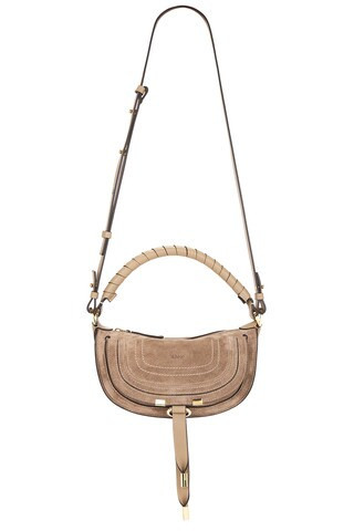 Chloe Mini Camera Shoulder Bag in Beige | FWRD 