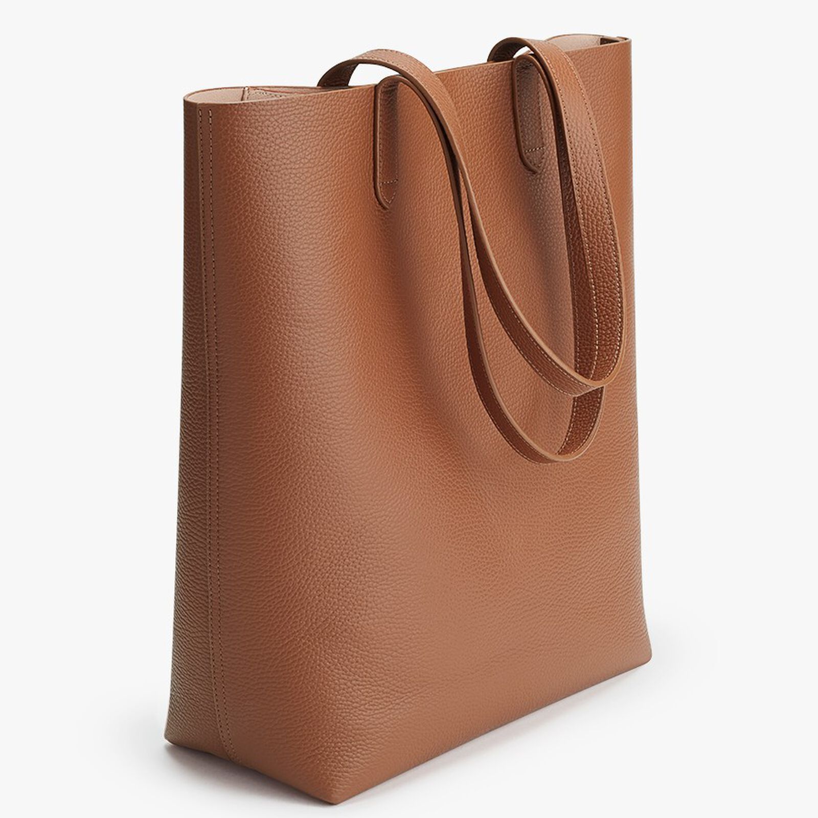 Tall Structured Leather Tote | Cuyana