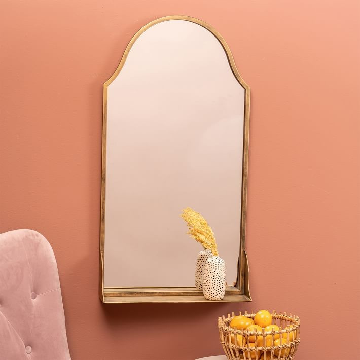 Metal Arch Shelf Mirror | West Elm (US)