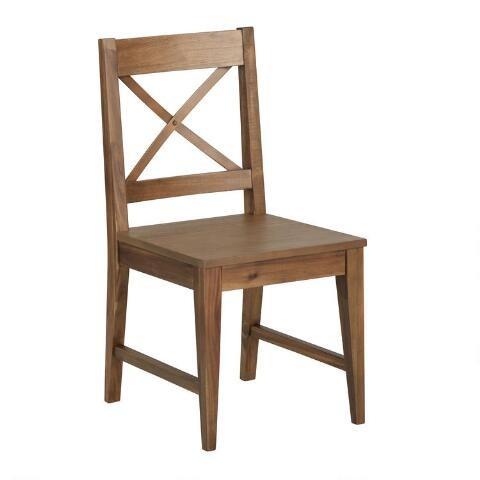 Wood Tapered Leg Vance Dining Chair Set of 2 | World Market