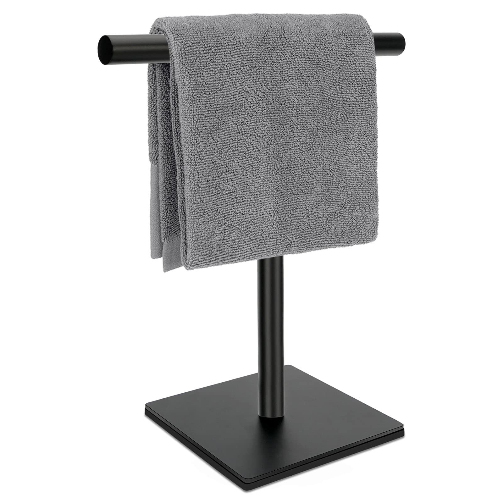 Square T-Shape Hand Towel Holder - Standing Hand Towel Rack for Bathroom or Kitchen Countertops, ... | Amazon (US)