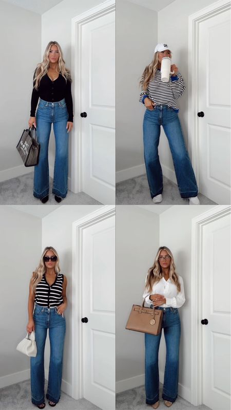 How to style wide leg jeans 👖 

#LTKstyletip #LTKsalealert #LTKfindsunder100