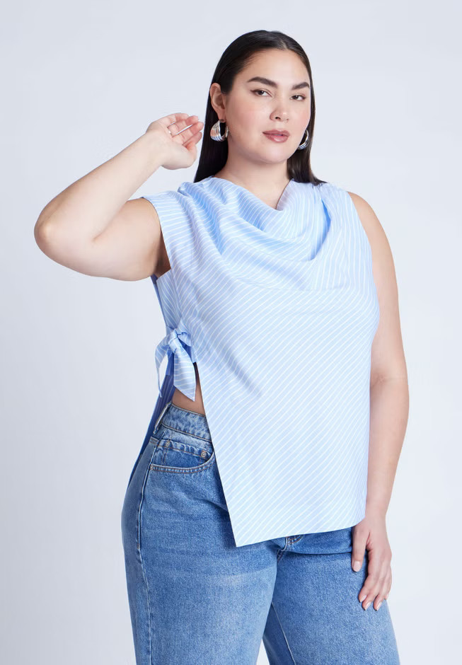 Asym Tie Top | Eloquii