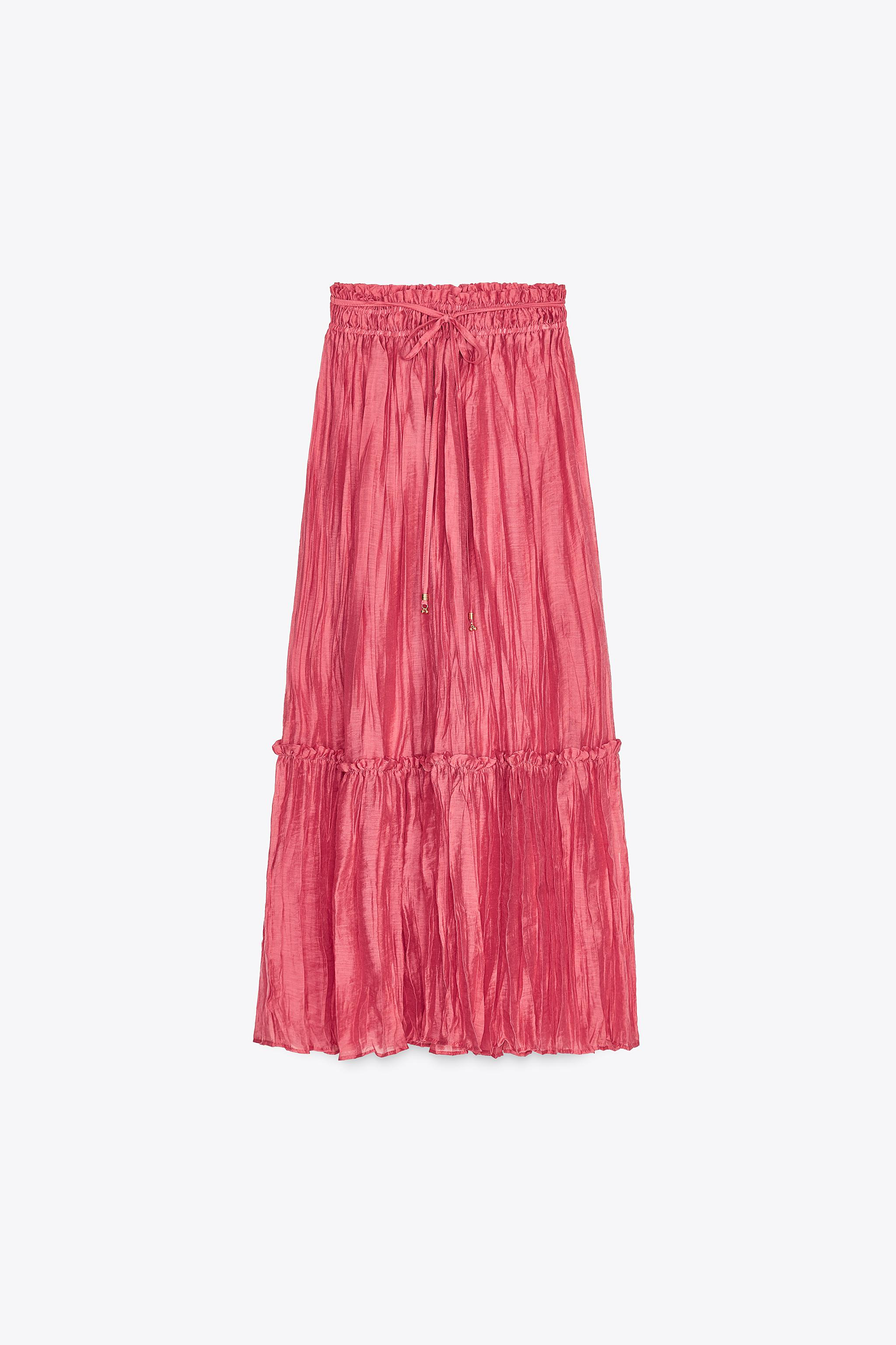 WRINKLE LOOK SKIRT | Zara US