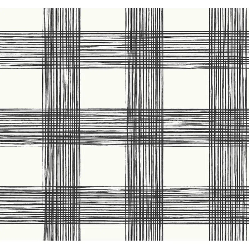Loy Plaid Wallpaper | Wayfair North America