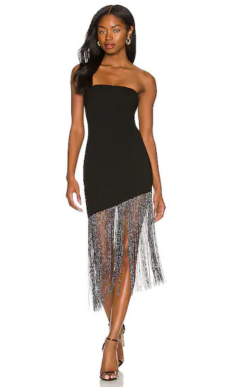 Cleo Strapless Dress in Black | Revolve Clothing (Global)