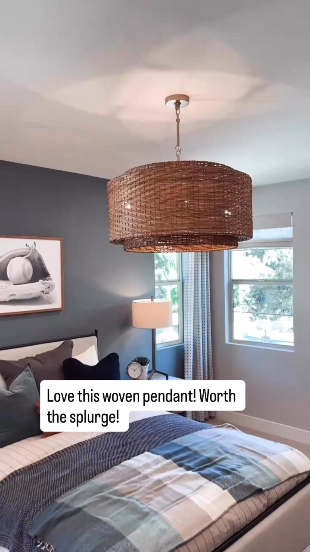 Woven pendant light (Maurette Pendant Light) for a bedroom, dining room, bathroom, or home office. This one is great quality and a bit of a splurge. I’ve linked some budget friendly options that are similar. #bedroomrefresh

#LTKHome #LTKKids