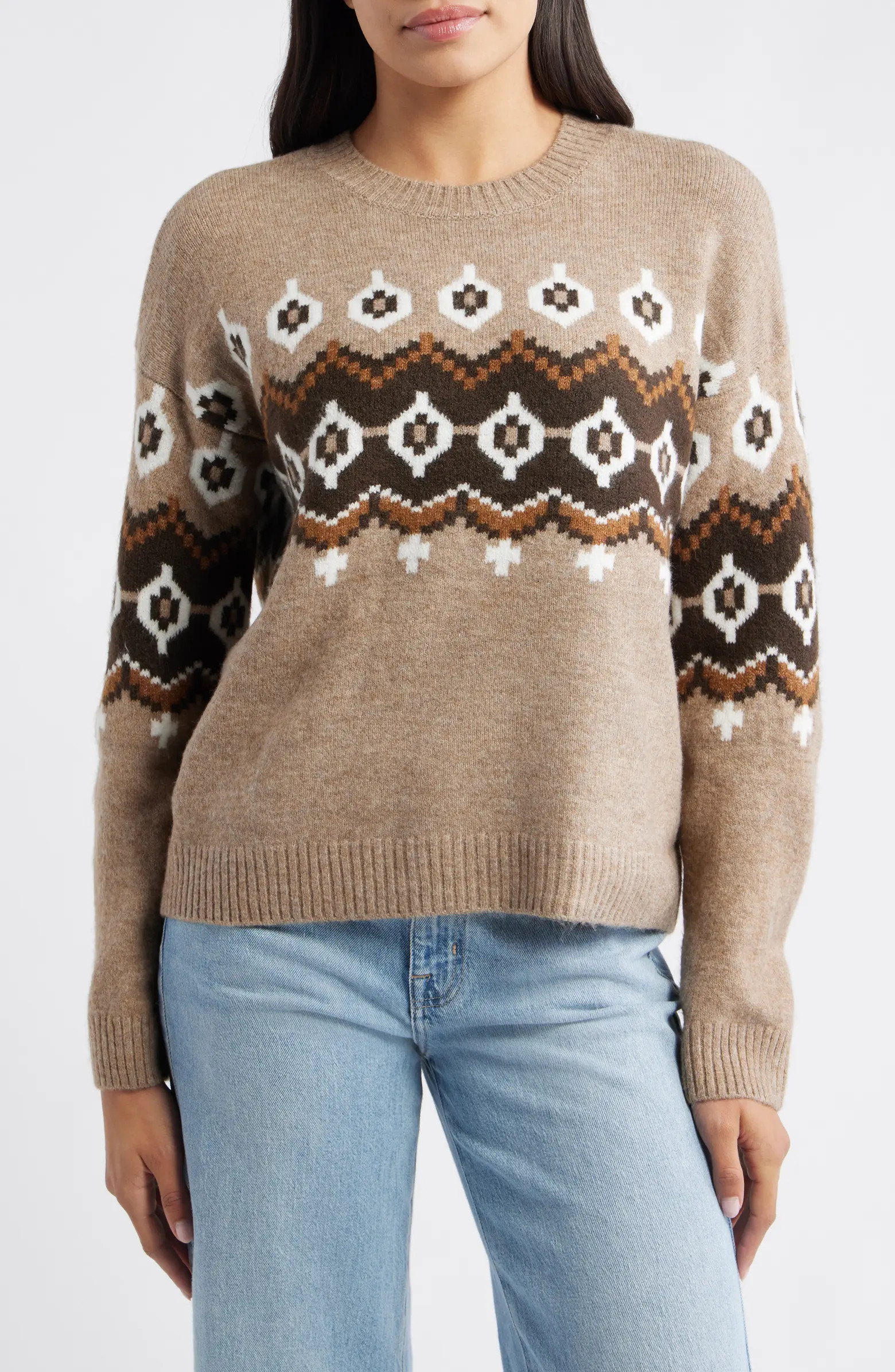Fair Isle Crewneck Sweater | Nordstrom