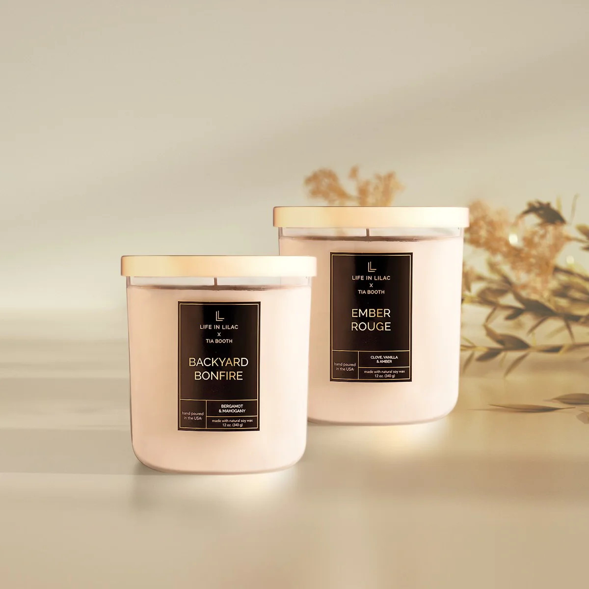 Backyard Bonfire & Ember Rouge Candle Bundle | Life In Lilac