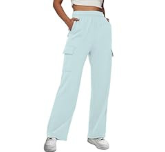 AUTOMET Womens Cargo Sweatpants Casual Baggy Fleece High Waisted Joggers Pants | Amazon (US)