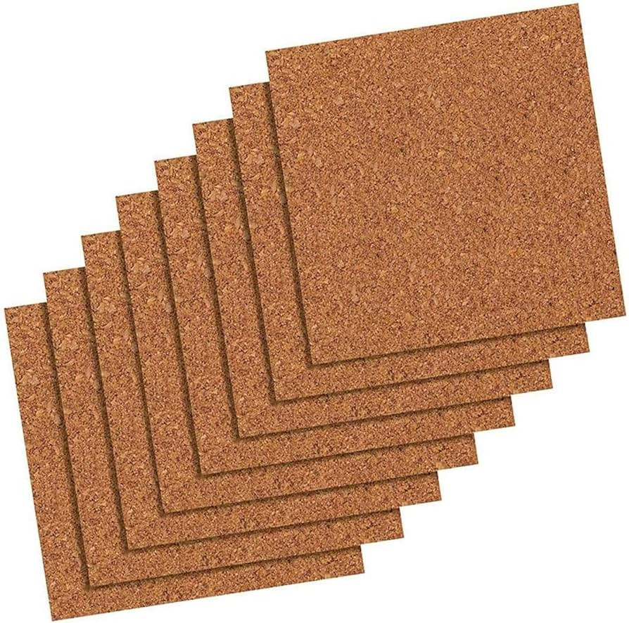 Quartet Cork Tiles, Bulletin Board Cork Panels 12" x 12" x 3/16", Natural, 8 Pack (108) | Amazon (US)