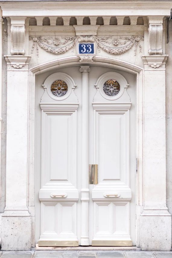 Paris Photography - Door Number 33, Travel Architecture Photography, Fine Art Photograph, Large W... | Etsy (US)