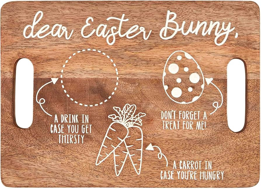 Mud Pie Easter Bunny Treat Tray, 7 3/4" x 10 3/4 | Amazon (US)