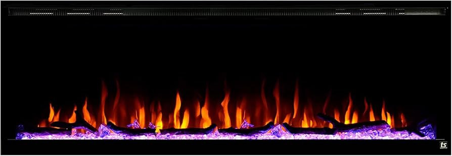 Touchstone Sideline Elite Smart 60” WiFi-Enabled Electric Fireplace - in-Wall Recessed - 60 Col... | Amazon (US)