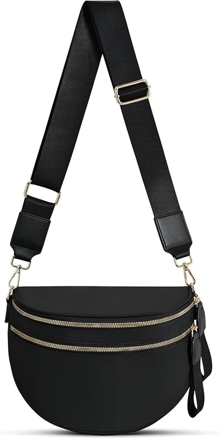 Crossbody Bags For Women,Waterproof Oxford Bum Bag with Adjustable Strap,Large Capacity Travel Pu... | Amazon (US)