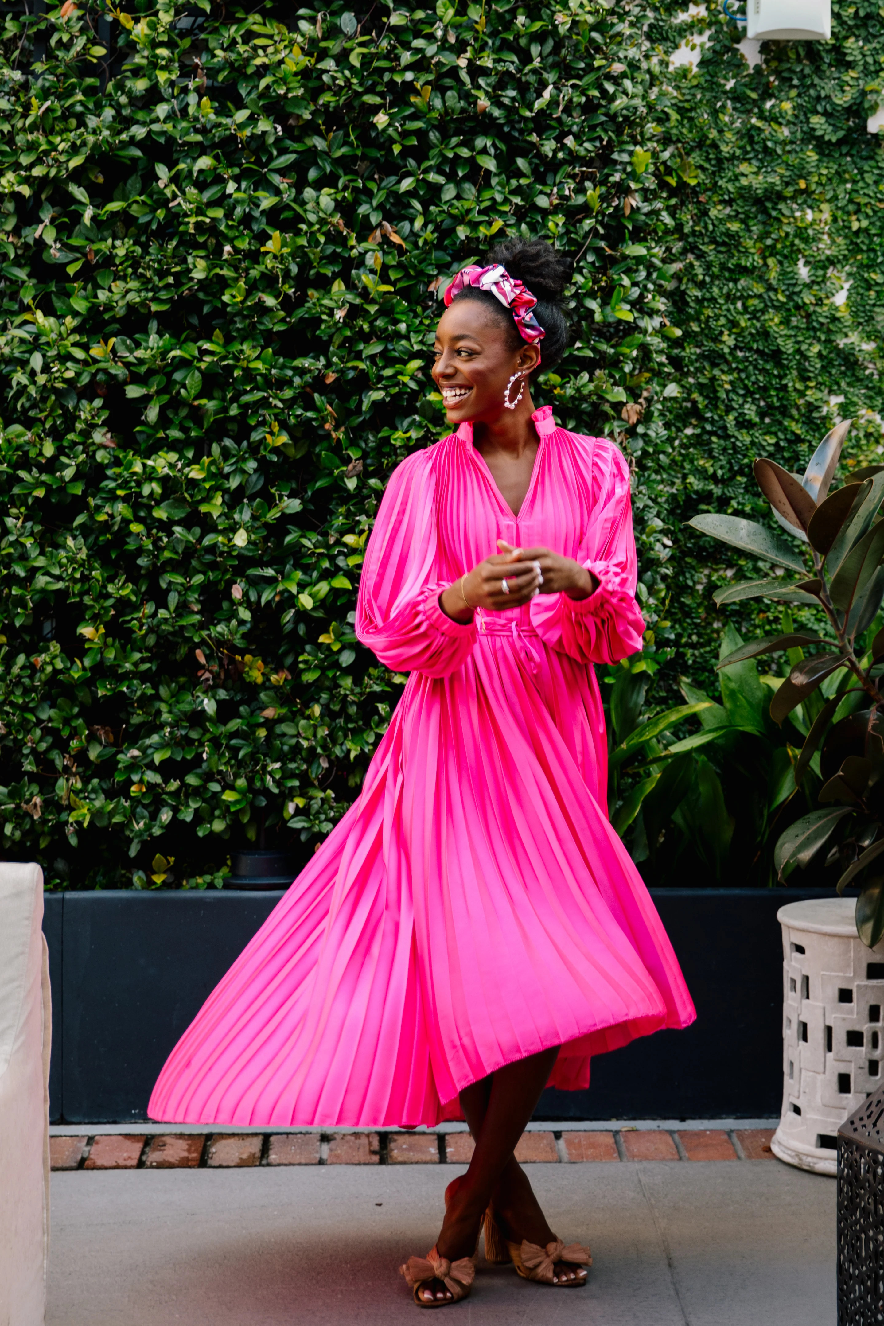 Leah Dress in Mollie Pink | CROSBY by Mollie Burch