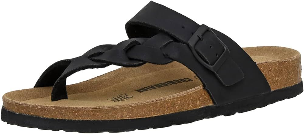 CUSHIONAIRE Women's Libby Cork footbed Sandal with +Comfort and Wide Widths Available, | Amazon (US)