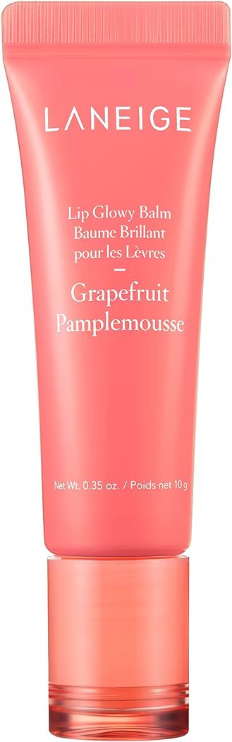 LANEIGE Lip Glowy Balm Grapefruit: Hydrate, Glossy, Lightweight, Moisturize & Tint with Shea Butt... | Amazon (US)