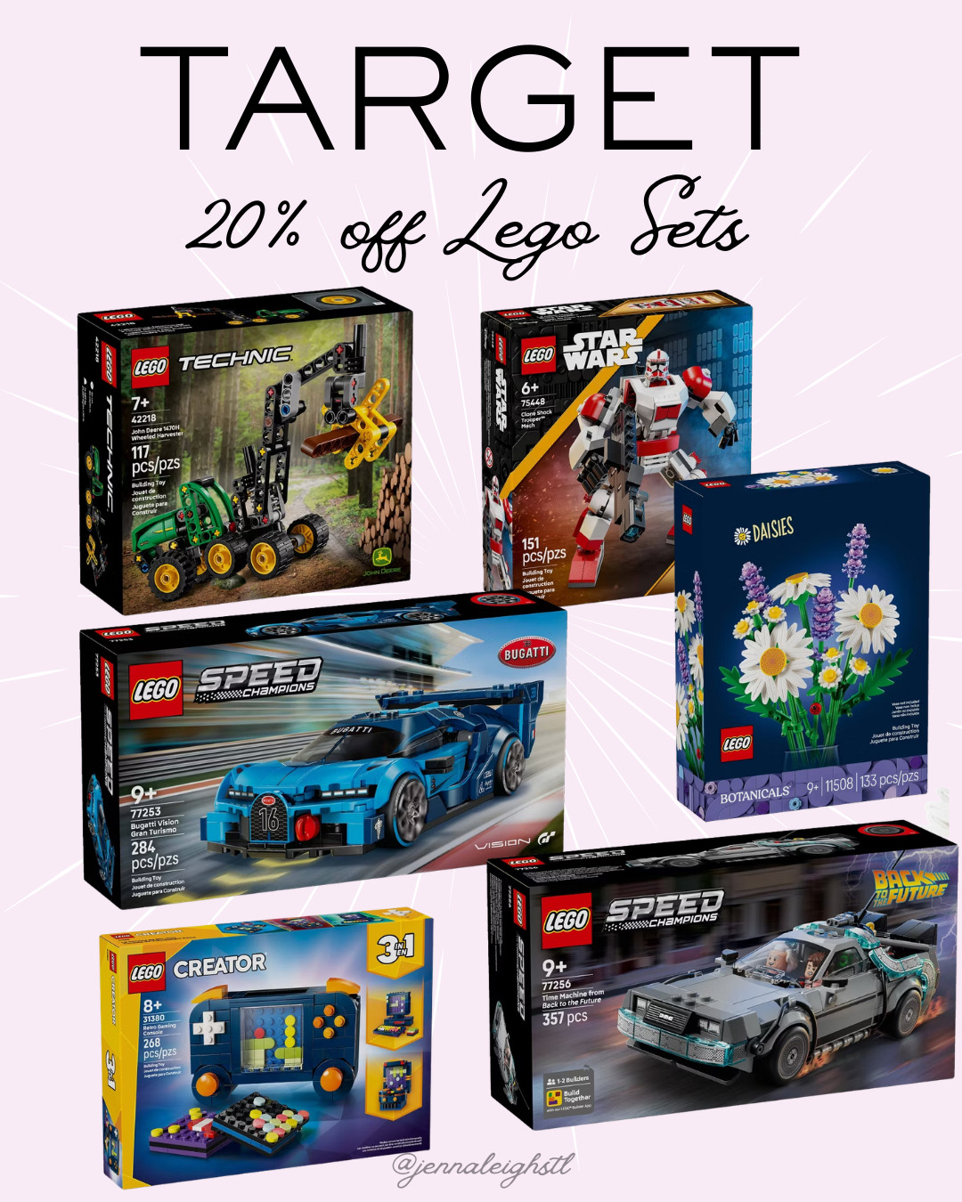 Target Circle deal alert. Save 20% on LEGO sets right now. This is such a great time to stock up for upcoming birthdays and holiday gifts, or grab a few sets to keep the kids busy on those long summer days. 

 #LTKmomlife #LTKSaleAlert #LTKKids
