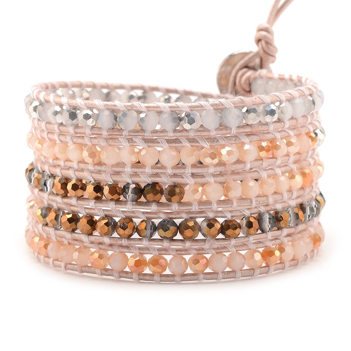 Pink Sunrise with Mixed Metallics on Light | Victoria Emerson