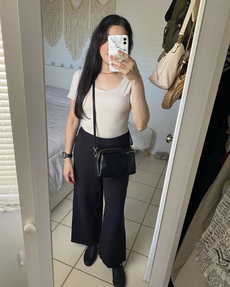 Bodysuit: small (Mica) // strapless sticky bra: B (but I think A would fit better) // wide leg pants: xs // loafers: 6M

Casual outfit, comfy, street wear, minimal, Amazon fashion finds 

#LTKWorkwear #LTKShoeCrush #LTKItBag