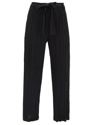 Tie-front technical-pleated trousers | Pleats Please Issey Miyake | MATCHESFASHION | Matches (US)