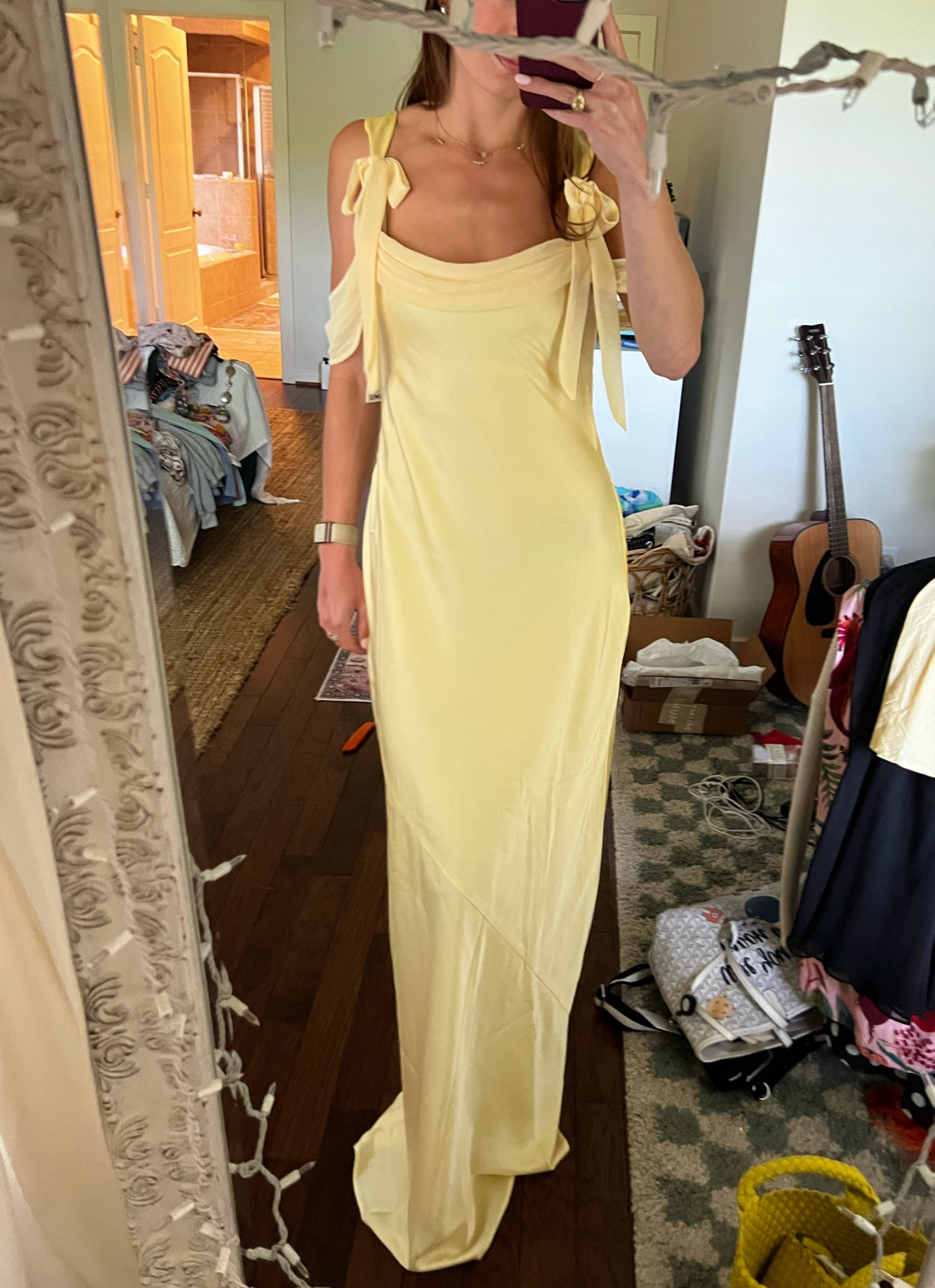 Butter yellow stunning dress! 

#LTKparties #LTKU #LTKstyletip
