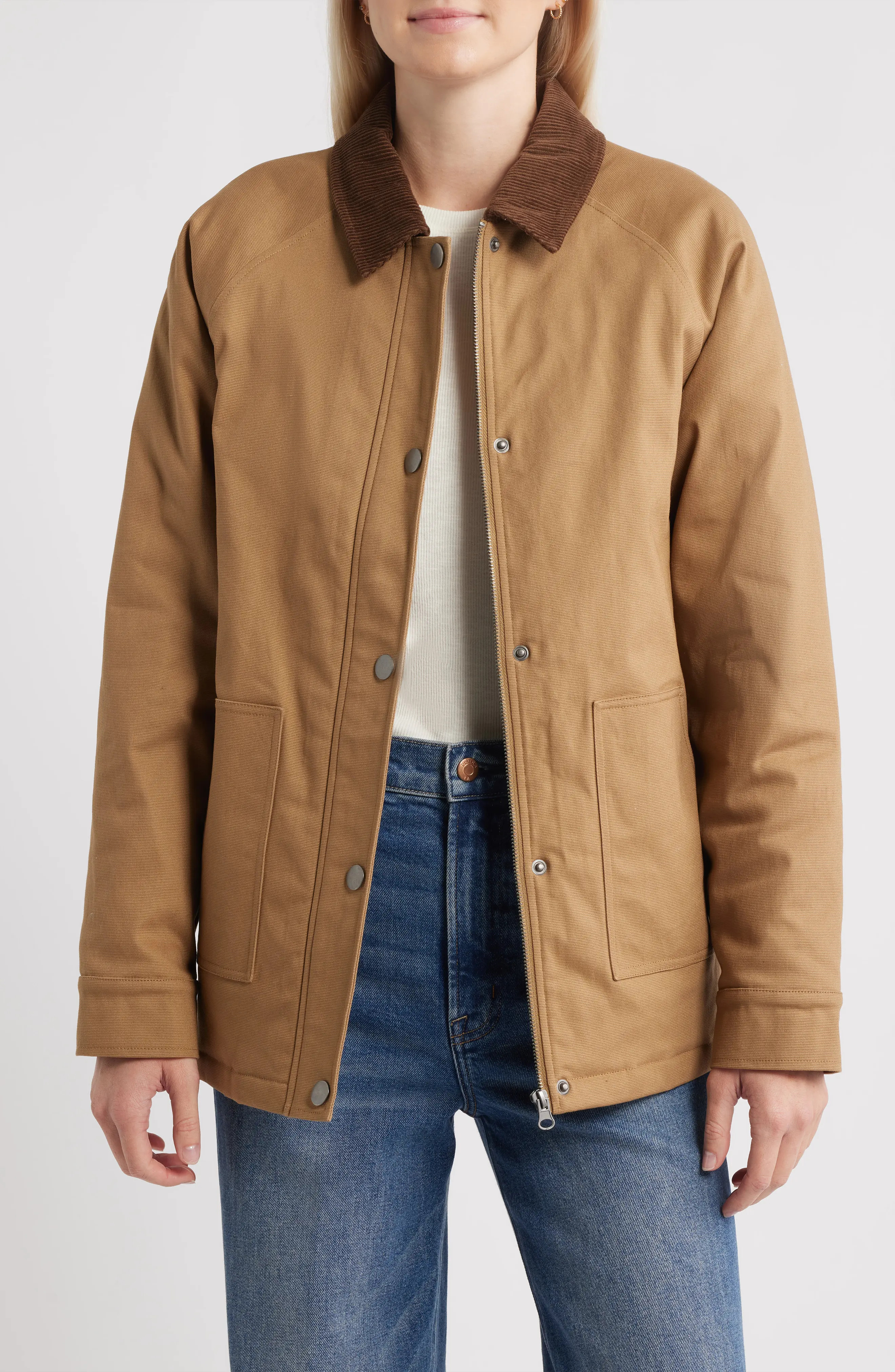 Stretch Cotton Twill Chore Coat (Women) | Nordstrom | Nordstrom