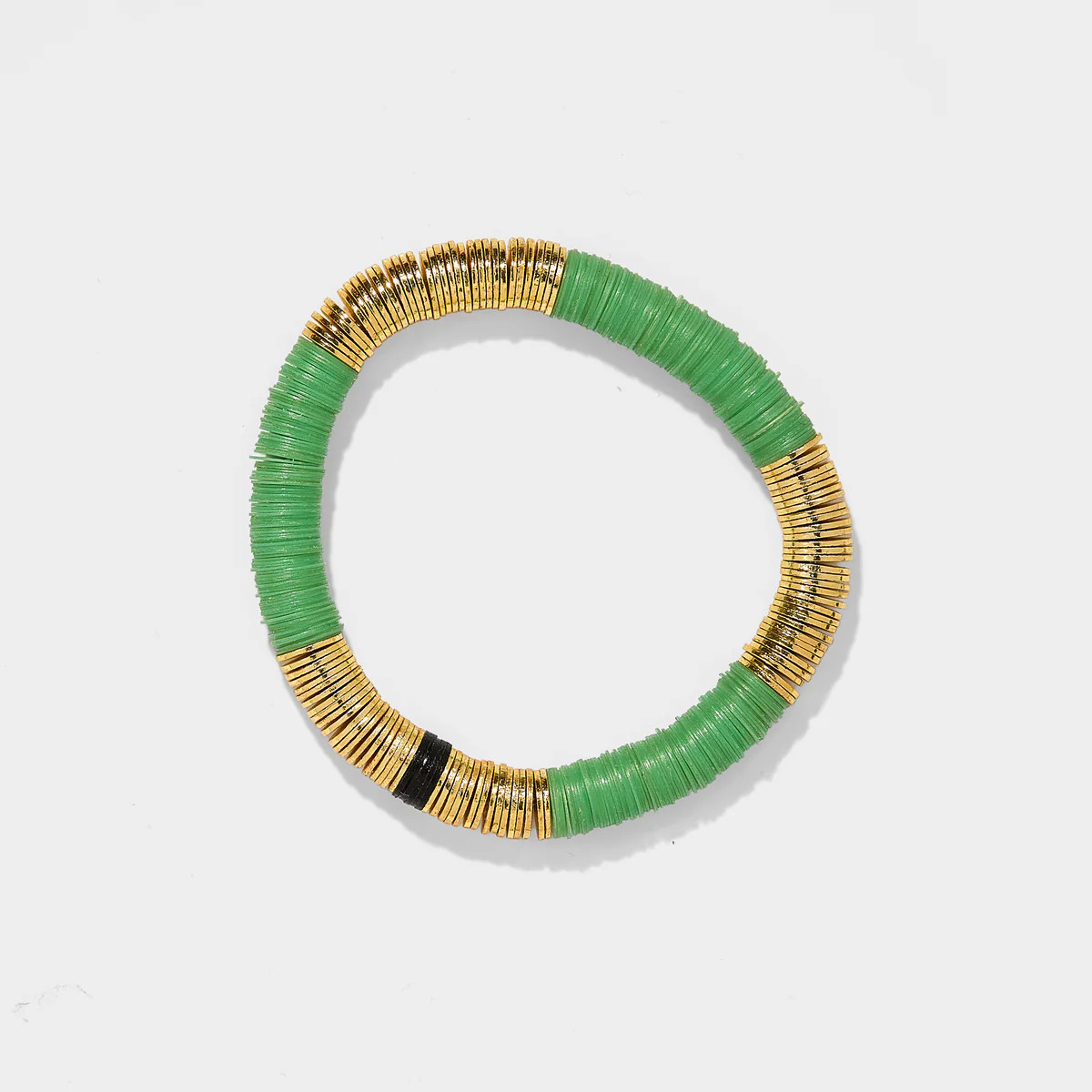 Jade Green Vinyl Bracelet 8mm | Allie + Bess