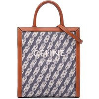 Celine Hobo Bags - Small Triomphe Canvas Maillon Vertical Cabas Satch - Gr. unisize - in Blau - für Damen | Fashionette (DE)