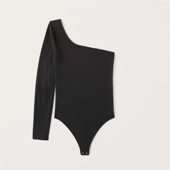 Long-Sleeve One-Shoulder Bodysuit | Abercrombie & Fitch (US)