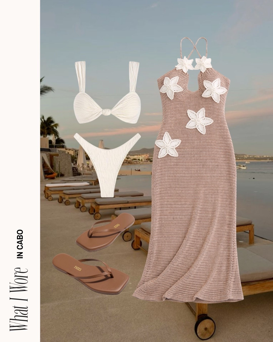 What I wore to the beach!!

Beach day outfit inspo, coverup, Amazon sessional, bikini, Frankie bikinis, meshki, tkees, Cabo, Europe finds, date night 