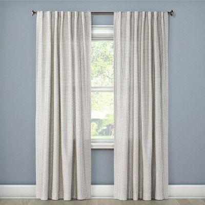Light Filtering Curtain Panel Honeycomb Gray 108" - Threshold™ | Target