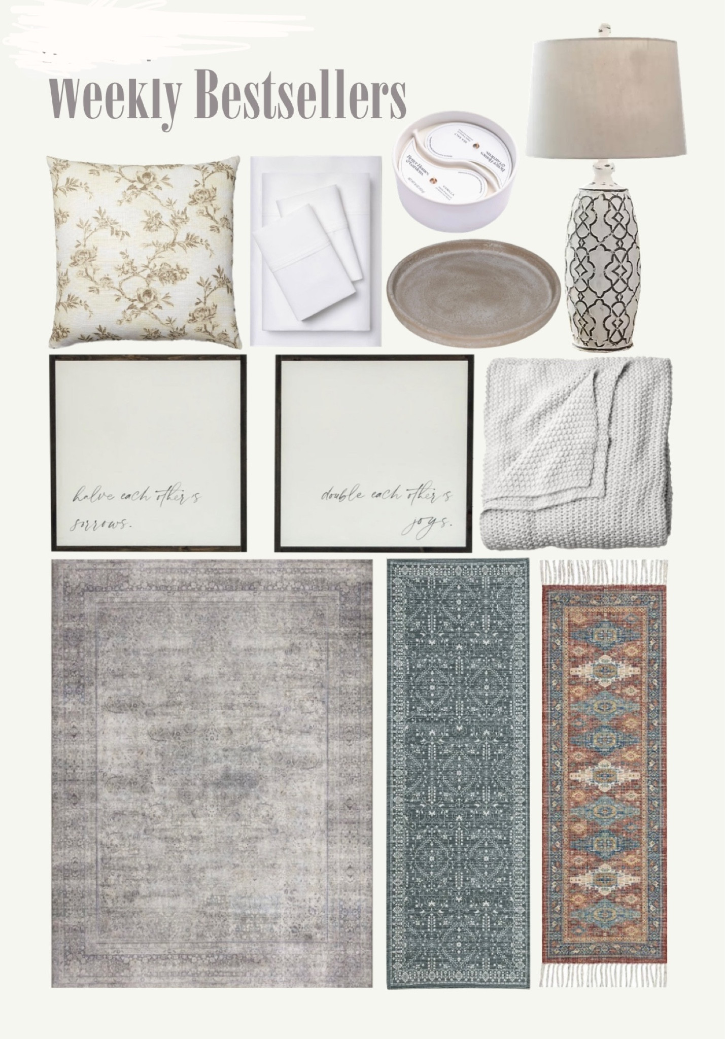  Bestsellers this week // rug // Walmart // pillow // blanket 

#LTKunder50 #LTKunder100 #LTKhome