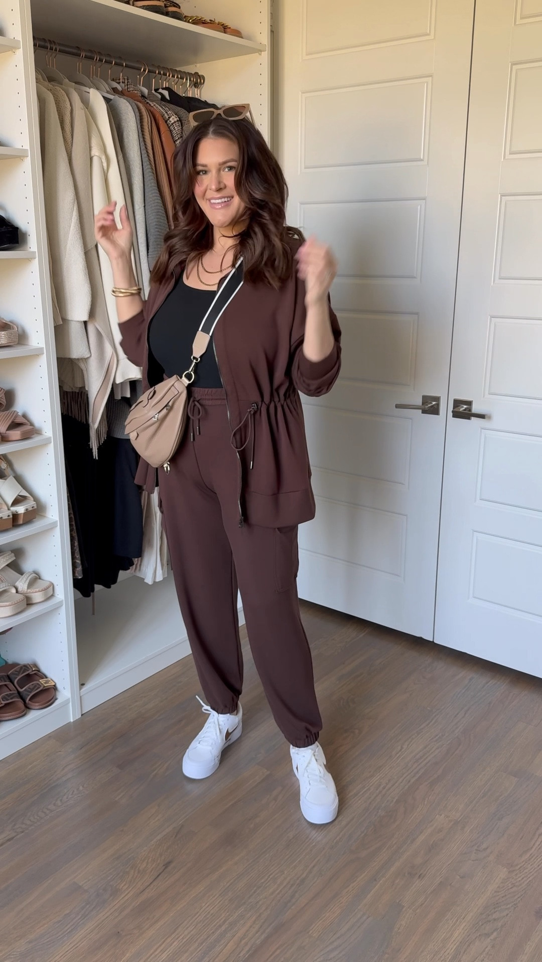Found the most incredible cloud like loungewear and it's all $25 and under per piece. This chocolate brown totally caught my eye but it comes in other colors too.

Jacket & Pants: XL
Tank: L

#outfits #style #everydayoutfit #outfitideas #midsizestyle #midsizefashion #fashionstyle

Size 16, size 14, mom style, fall fashion, outfits, outfit idea, casual outfit idea, weekend outfit

#LTKMidsize #LTKFindsUnder50 #LTKVideo