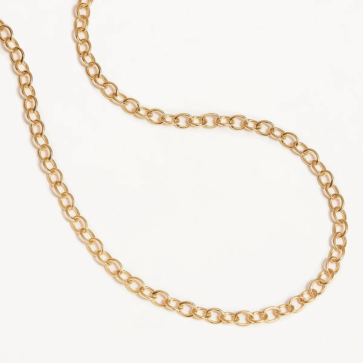 18k Gold Vermeil 17" Bold Round-Link Chain Necklace | By Charlotte